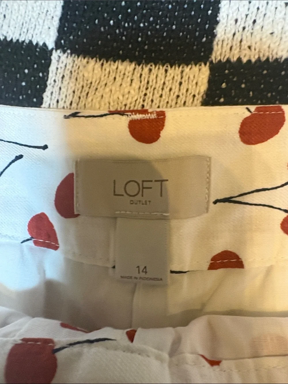 🍒 NWT LOFT Cherry Print 4